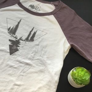 Organic Cotton ,Like New, Baseball Style tee